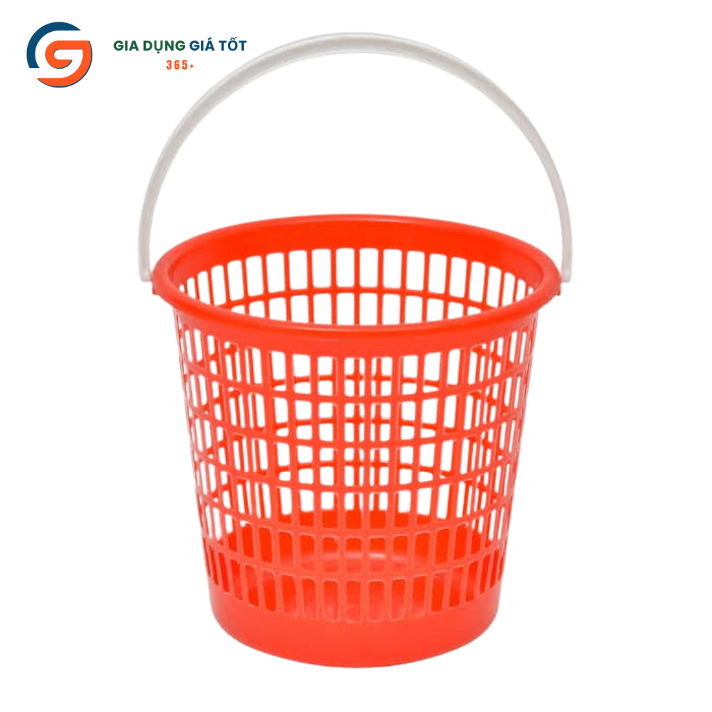 Giỏ rác nhựa có quai xách Song Long - giỏ đựng rác tiện lợi cho gia đình, quán ăn, văn phòng
