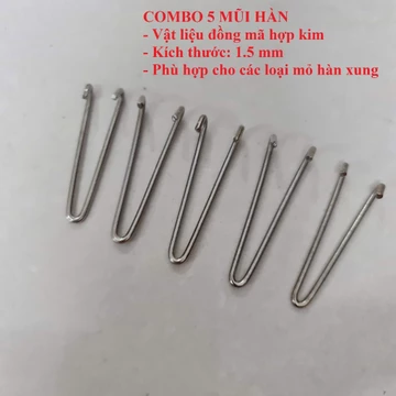COMBO 5 mũi hàn, mũi hàn dùng cho mỏ hàn xung, mỏ hàn xung Tiệp, Việt Tiệp, Weller, Joust max...