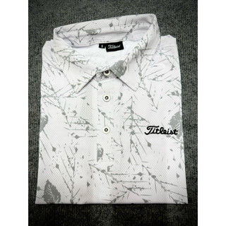 Áo golf titleist nam polo vải thun co dãn thấm hút mồ hôi