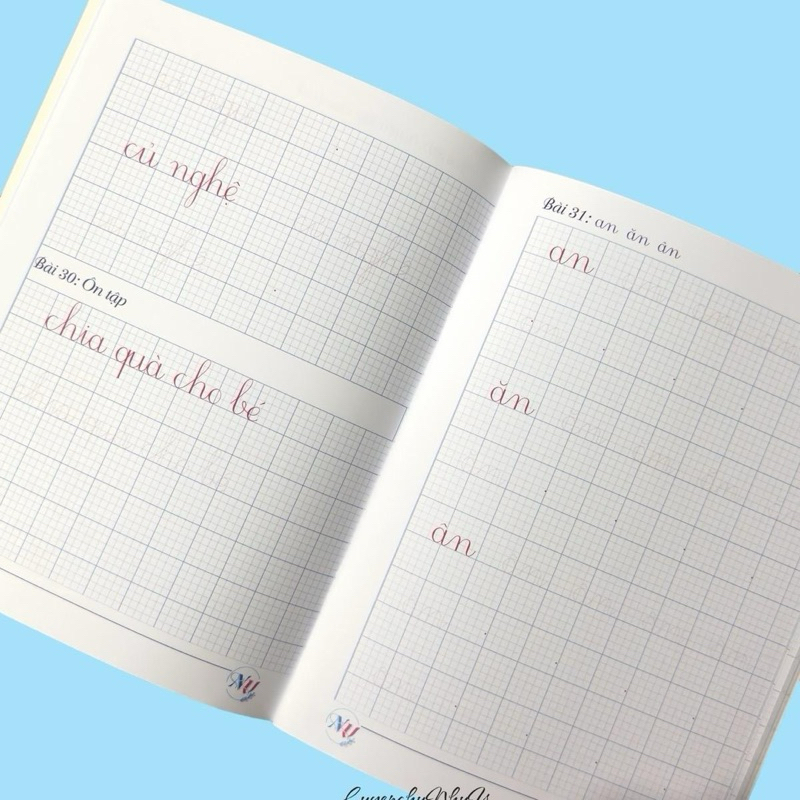 Vở luyện chữ cỡ 2 ô li (vở 5 ô li, ô li 2.5mm) | Shopee Việt Nam