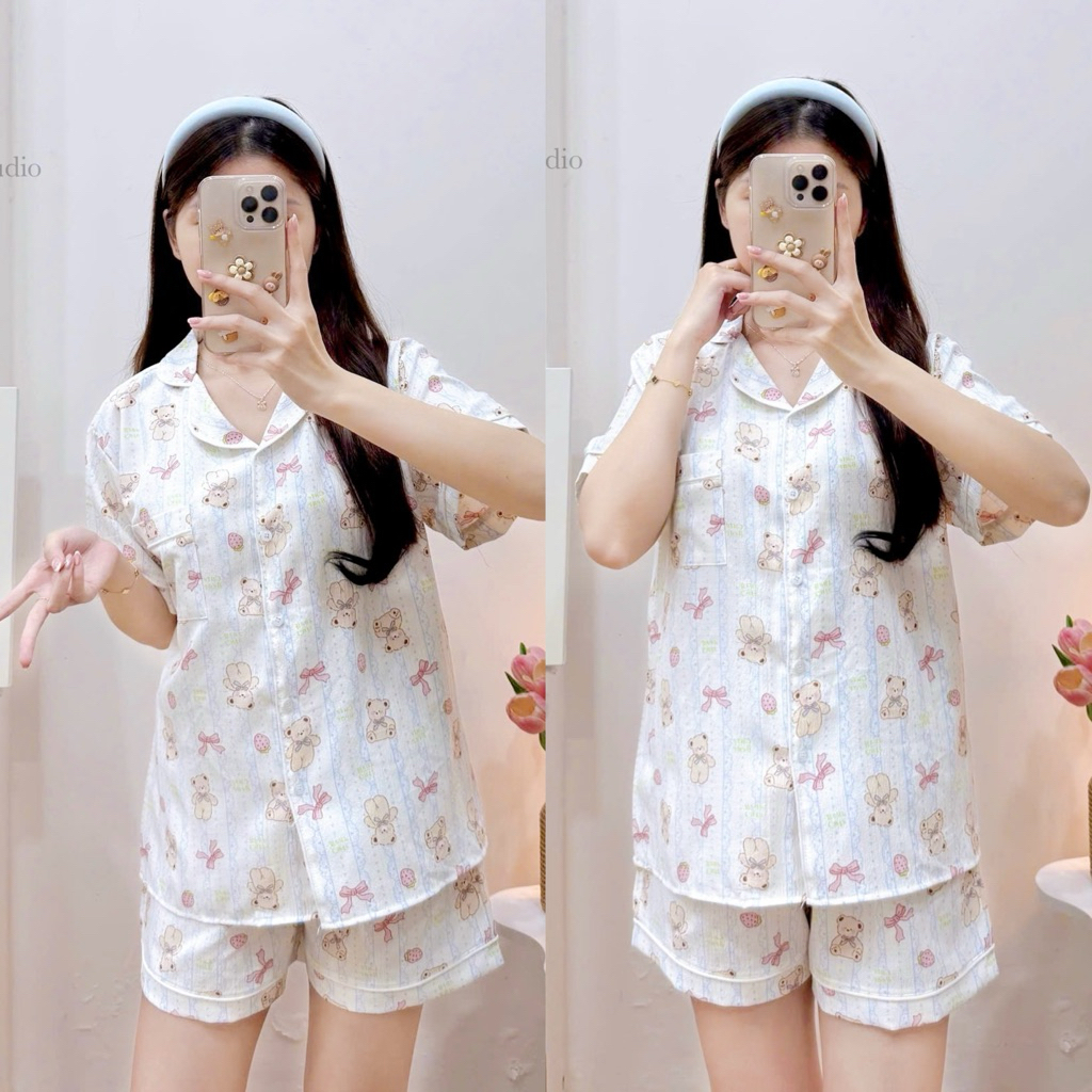 Teddy sọc xanh M