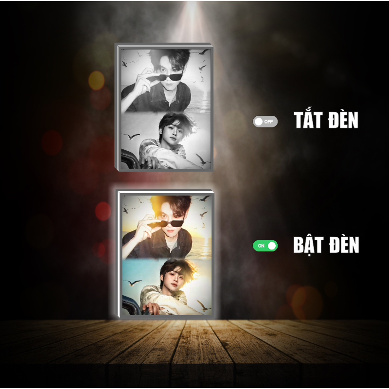 Tranh đèn led 3D đổi màu Phim Nghịch Ái - Revenged love/Ngô Sở Uý/Trì Sính - trang trí bàn làm việc, đèn ngủ