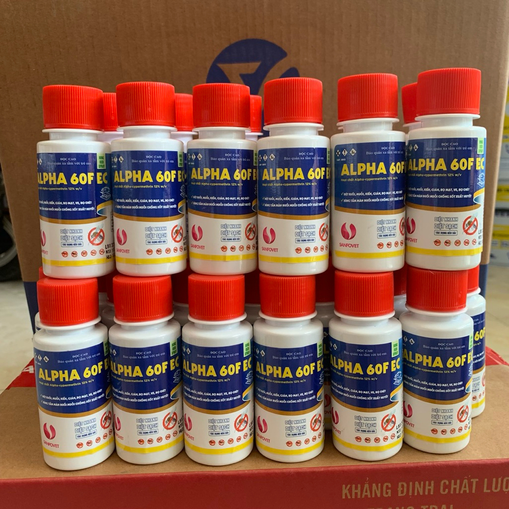 ALPHA 60F EC 50ml – Hỗ trợ kiểm soát muỗi, ruồi, kiến, gián trong chuồng trại và nhà ở