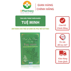 Tinh dầu tràm thiên nhiên TUỆ MINH, giúp dịu da, mát da khi côn trùng cắn, ngừa mũi, côn trùng, 20ml