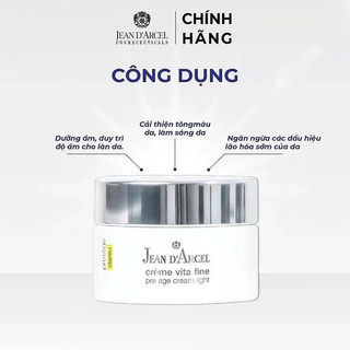 [HÀNG CÔNG TY] Kem Dưỡng Trắng Da, Chống Lão Hóa Jean D'Arcel Pre-age Cream Light (50ml)