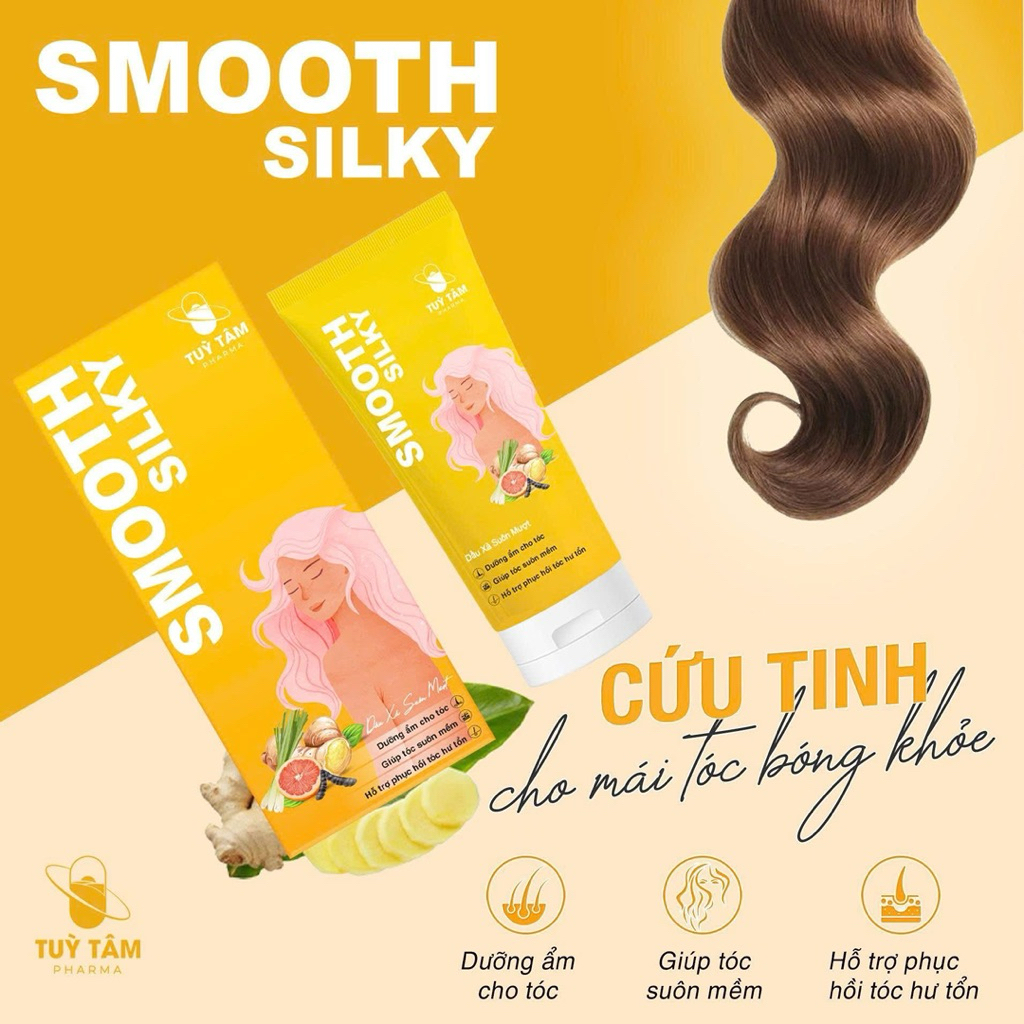 Dầu gội đầu gừng - dầu xả tinh chất sả giúp dưỡng ẩm làm suôn mềm, hỗ trợ phục hồi tóc hư tổn - Tuỳ Tâm pharma 350ml