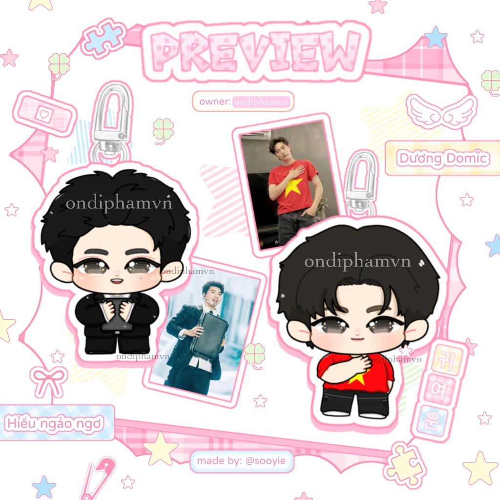 Standee 5cm RHYCAP HIEUDUONG - Mô hình RHYDER, CAPTAlN, HIEUTHUHAI ...
