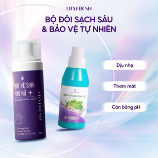 Combo 2 Muối & Bọt vệ sinh lilyfresh .