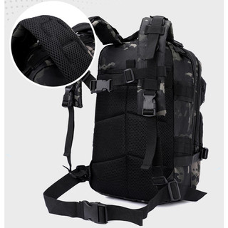 Balo chiến thuật 4P siêu bền 35L, balo du lịch bụi, balo phượt Oxford có đệm lưng thoáng khí B03