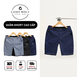 Quần Short Cao Cấp-Hoạ Tiết Karo Lịch Sự-Chất Vải Sang Xịn Mịn Không Bai Không Xù