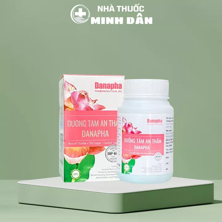 DƯỠNG TÂM AN THẦN DANAPHA 100V-Viên Uống Hỗ Trợ Giấc Ngủ, An Thần Tự Nhiên
