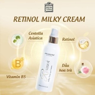 Kem Hỗ Trợ Dưỡng Trắng Body Arumore Retinol Milky Tone-up Cream 200ml Hàn Quốc