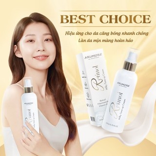 Kem Hỗ Trợ Dưỡng Trắng Body Arumore Retinol Milky Tone-up Cream 200ml Hàn Quốc