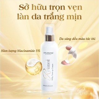 Kem Hỗ Trợ Dưỡng Trắng Body Arumore Retinol Milky Tone-up Cream 200ml Hàn Quốc