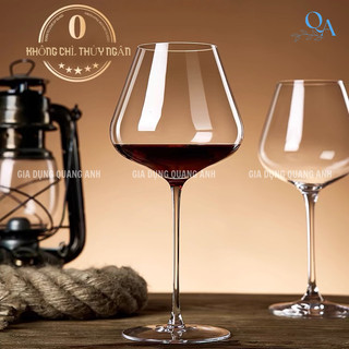 Bộ 6 LY VANG thuỷ tinh pha lê cao cấp 450ml | Ly Sâm Panh | Ly Uống Vang Đỏ 450ml Wine Glass, Ly sampanh, champagne
