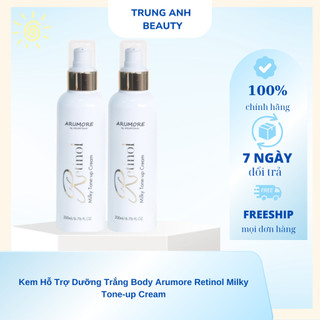 Kem Hỗ Trợ Dưỡng Trắng Body Arumore Retinol Milky Tone-up Cream 200ml Hàn Quốc