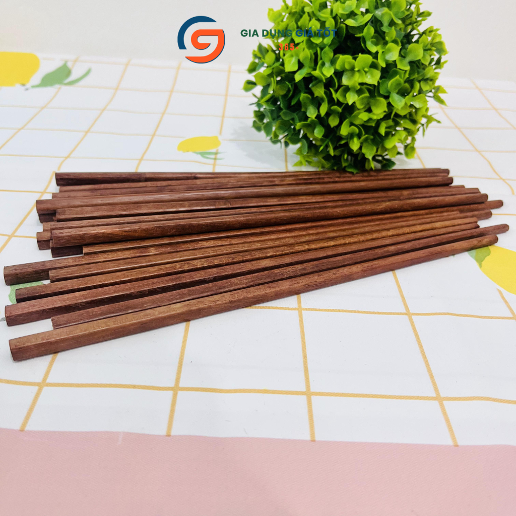 Vỉ 10 đôi đũa gỗ tự nhiên chống mốc, đũa chống mối mọt Văn Chương