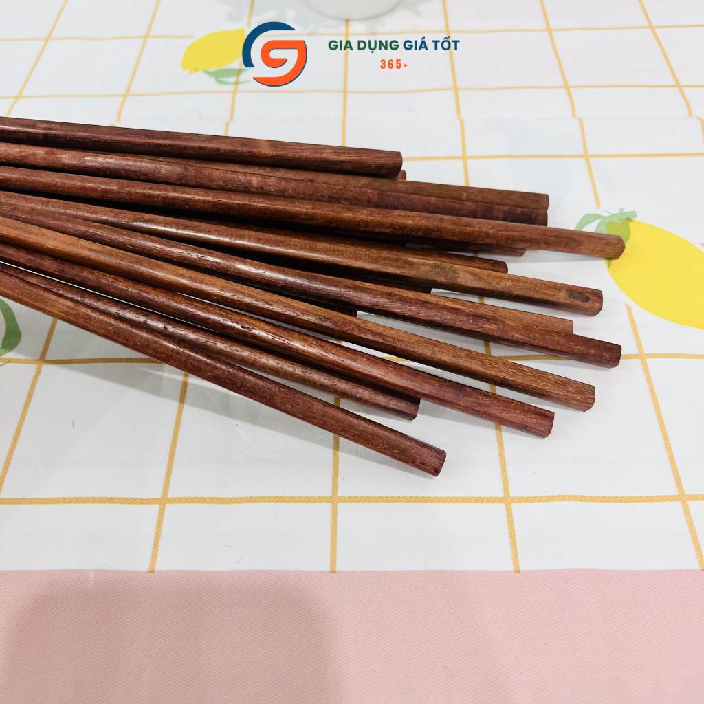 Vỉ 10 đôi đũa gỗ tự nhiên chống mốc, đũa chống mối mọt Văn Chương
