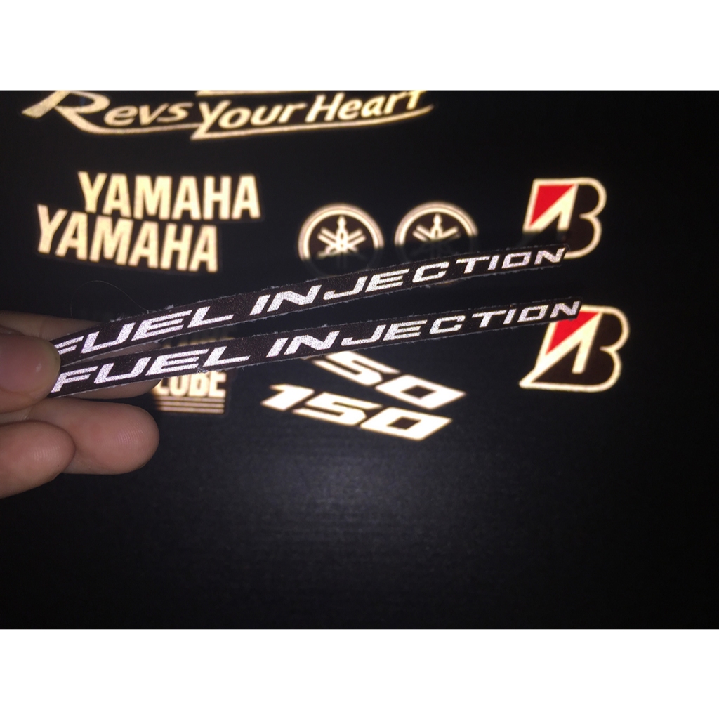 Cặp 2 tem Decal phản quang 3M dán xe YAMAHA. Tổng hợp 7 mẫu logo cao cấp chống nước