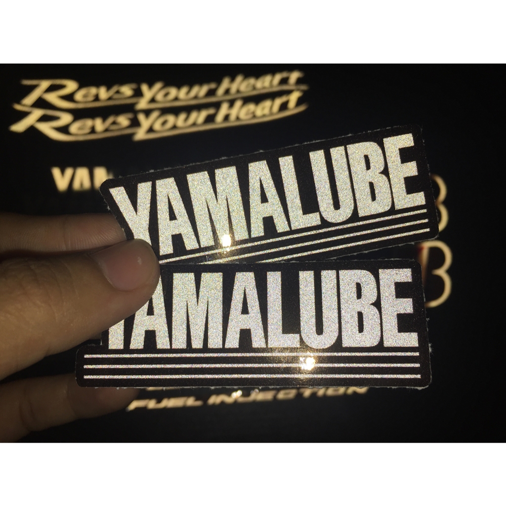 Cặp 2 tem Decal phản quang 3M dán xe YAMAHA. Tổng hợp 7 mẫu logo cao cấp chống nước