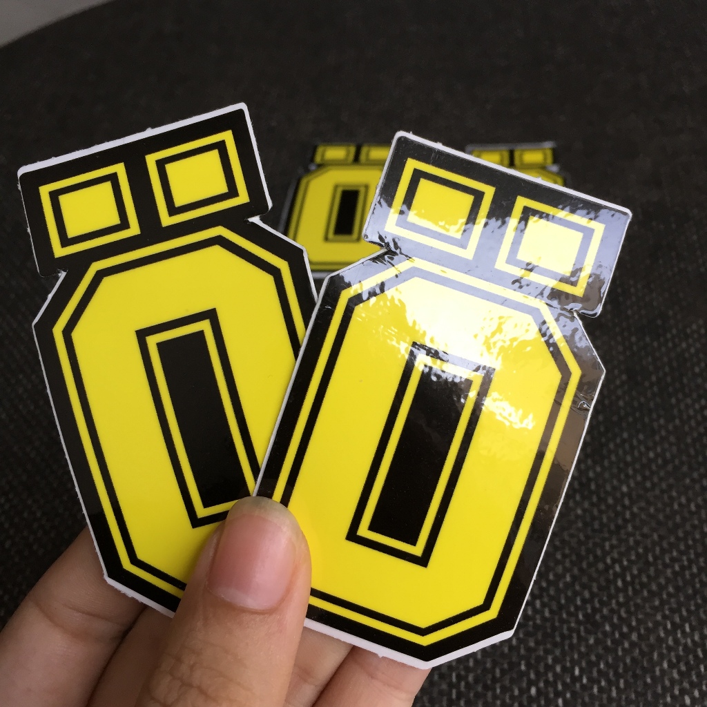 chữ O - Ohlins[8.3x4.7cm] decal cao cấp chống nước, sắc nét, bền màu, dính chặt. Hình dán logo trang trí mọi nơi
