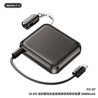 [Có 3C] Pin Dự Phòng REMAX FC-07 20000mAh TypeC PD  22.5W, Kèm cáp C to C, Thiết kế nhỏ gọn - Phụ Kiện Nhất Tín