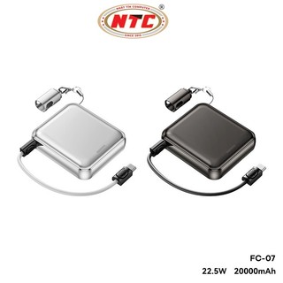 [Có 3C] Pin Dự Phòng REMAX FC-07 20000mAh TypeC PD  22.5W, Kèm cáp C to C, Thiết kế nhỏ gọn - Phụ Kiện Nhất Tín