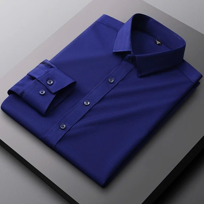 Áo sơ mi nam dài tay chất cotton lụa chống nhăn NDK-STORE , sơ mi tay dài basic nhiều màu