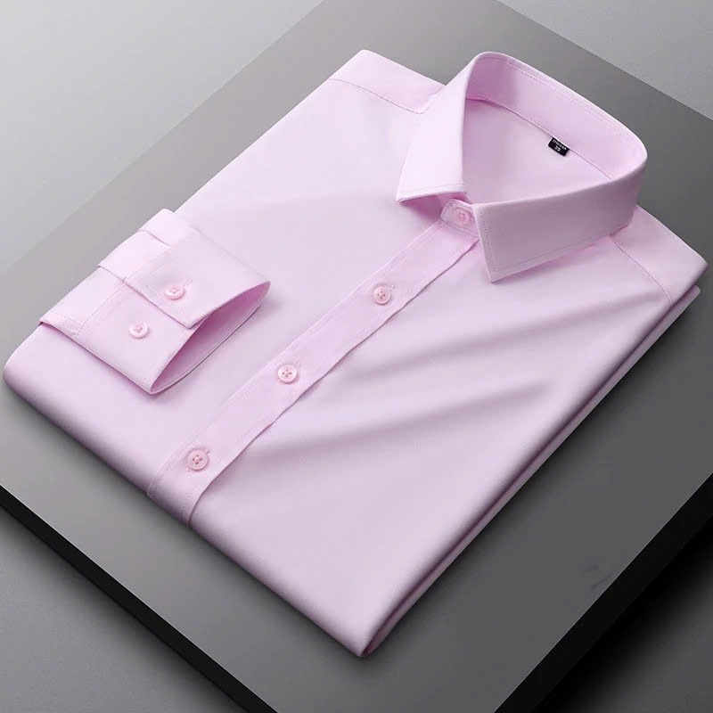 Áo sơ mi nam dài tay chất cotton lụa chống nhăn NDK-STORE , sơ mi tay dài basic nhiều màu