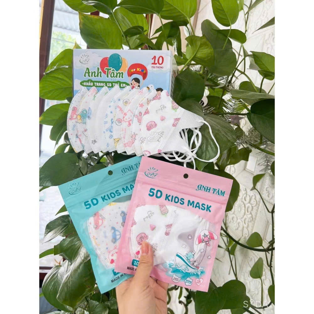 Set 10 khẩu trang em bé ,khẩu trang y tế kháng khuẩn 6D cho bé Chính Hãng AN TÂM, Bebo kids