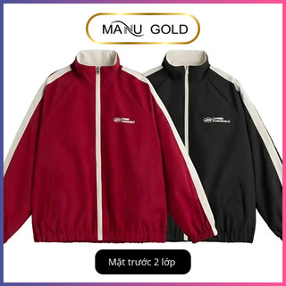 Áo khoác gió nam nữ, áo khoác dù nam nữ 2 mặt (FROM RỘNG) chất liệu gió tráng bạc chống nước (TÚI CÓ KHÓA KÉO).