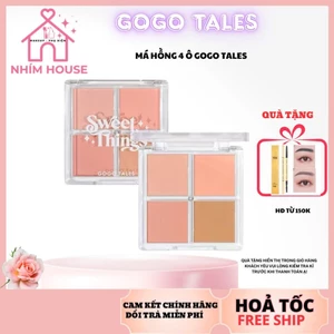 GOGO TALES Bảng Phấn Má Hồng 4 Ô Màu lên chuẩn lâu trôi | NHÍM HOUSE