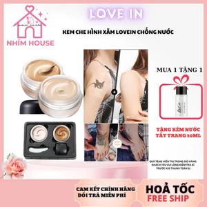 LOVE IN Kem che hình xăm Che khuyết điểm độ che phủ toàn diện, Chống nước | NHÍM HOUSE
