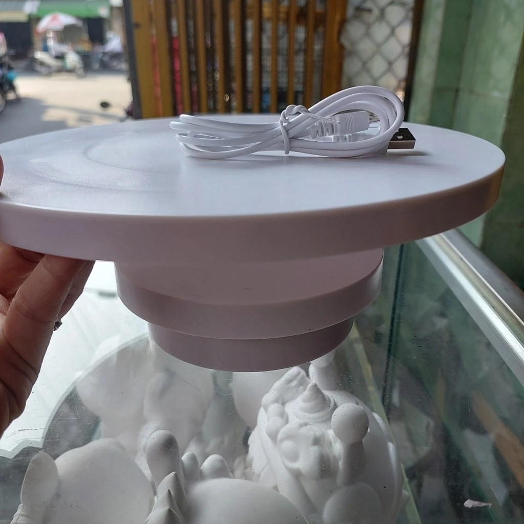 Bàn xoay chụp ảnh sản phẩm trưng bày xoay 360 độ đế quay video sản phẩm hỗ trợ livestream