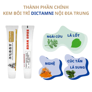[trĩ] Kem bôi trĩ thảo dược an toàn Dictamni chính hãng dùng cho: nứt kẽ, khô rát vùng da hâu. môn, xa búi trĩ...