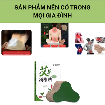 [12 miếng] HỘP 12 MIẾNG Cao Dán Vai Gáy Cứu Ngải Nhức Mỏi Xương Lưng Đầu Gối Hiệu Quả-camries