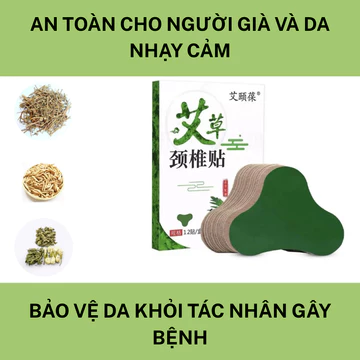 [12 miếng] HỘP 12 MIẾNG Cao Dán Vai Gáy Cứu Ngải Nhức Mỏi Xương Lưng Đầu Gối Hiệu Quả-camries