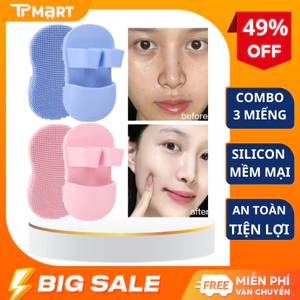 Bàn chải rửa mặt silicon, miếng rửa mặt silicon siêu hot, tẩy tế bào da chết, an toàn tiện lợi