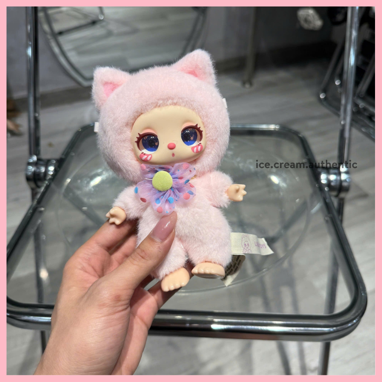 [Hỏa tốc] Fullset 8 blind box móc khóa gấu bông Lila Lucky Cat V1 chính hãng