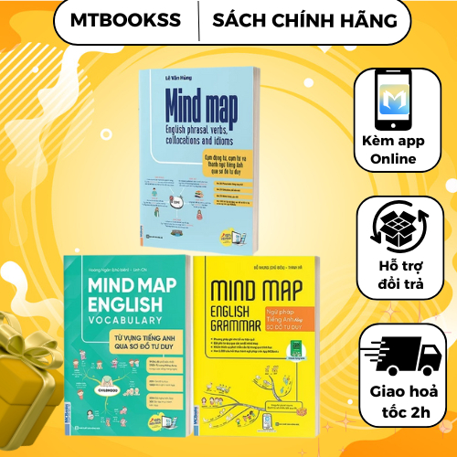 Combo Sách - MindMap English Học Tiếng Anh Cho Người Mới Bắt Đầu MCBooks (Combo/Lẻ Tùy Chọn)