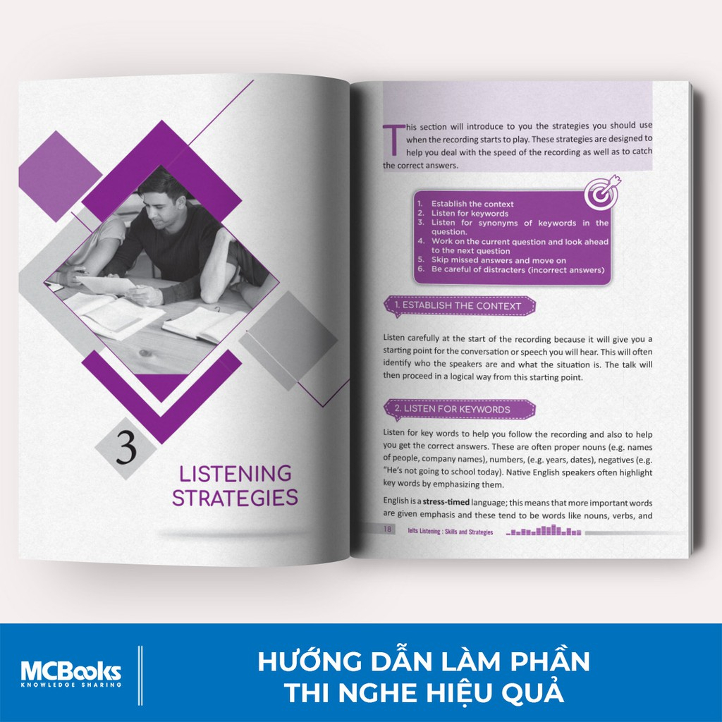 Sách - Ielts Listening - Skills And Strategies - Cho Người Luyện Thi Ielts - Học Kèm Online- MCBooks