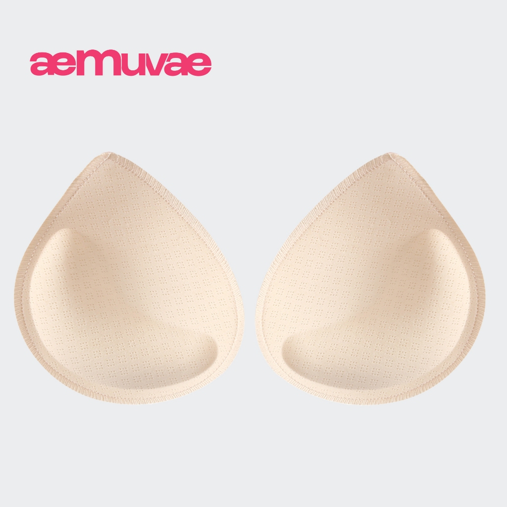 Cặp đệm mút độn ngực 3cm siêu nâng đẩy, đệm foam 3D ôm gọn mềm mại, thoáng khí thoải mái - Muvae