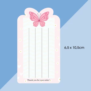 50 Bìa gắn kẹp tóc, màu hồng size 6,5x10.5cm