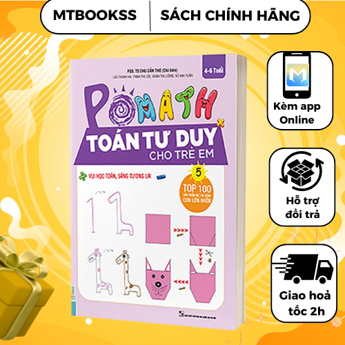 Sách - Pomath Toán Tư Duy Cho Trẻ Em 4 - 6 Tuổi (tập 5) - TKBooks