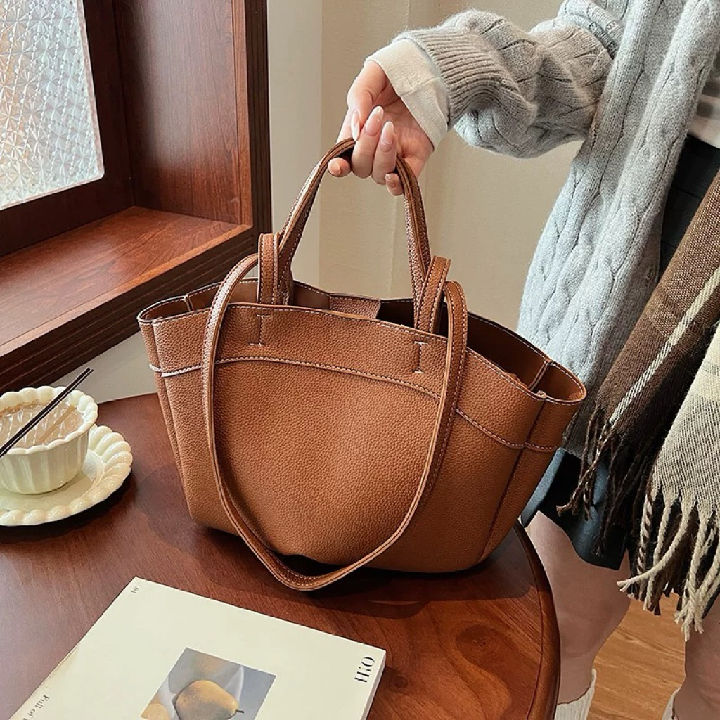 {Tặng móc treo} Túi xách tote công sở basic dễ phối đồ đeo vai cầm tay cực xinh