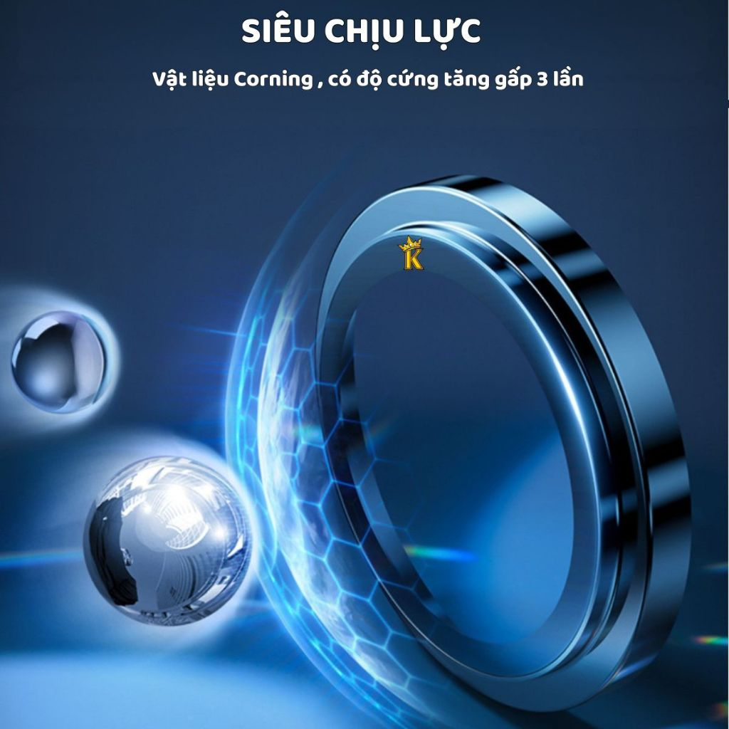 Kính cường lực bảo vệ camera từng mắt viền kim loại cho IPhone 11 12 13 14 15 16Promax Pro Plus 16E
