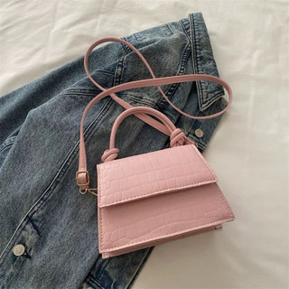 Bee Bag - Túi xách nữ 2025 phong cách mới màu trơn đơn giản dễ phối đồ thời trang, túi vuông nhỏ thời trang đeo chéo
