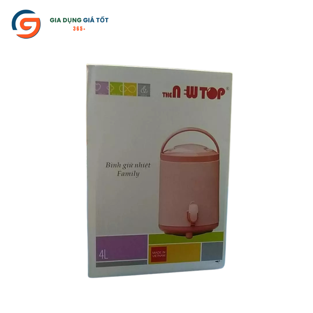 Bình đá giữ nhiệt Song Long 4 lít có vòi rót, giữ lạnh lâu, dùng gia đình, picnic
