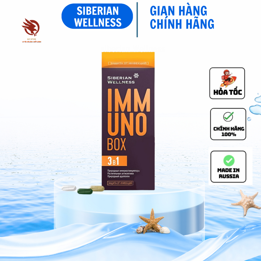 Thực phẩm Immuno Box Siberian, Hỗ trợ tăng cường sức đề kháng cho cơ ...