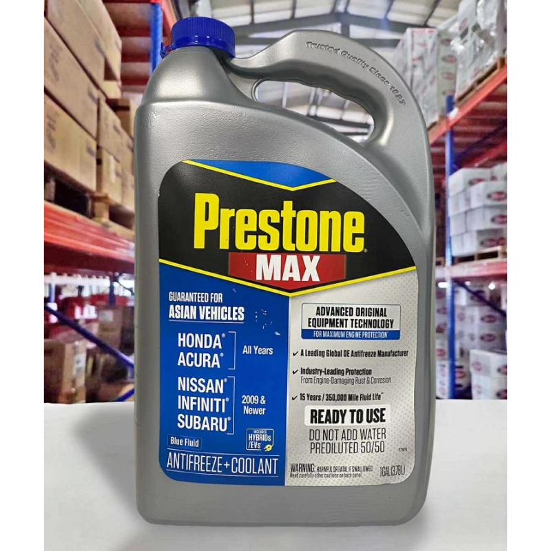 Nước Làm Mát Ô-tô Màu Đỏ/Xanh dương/Xanh Lá Prestone MAX Asian Vehicles 3,78L Nhập Mỹ - Chính Hãng